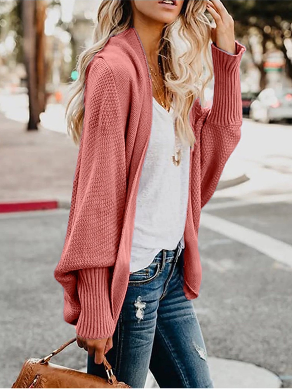 Vici Relaxed Dolman Pocketed Cardigan